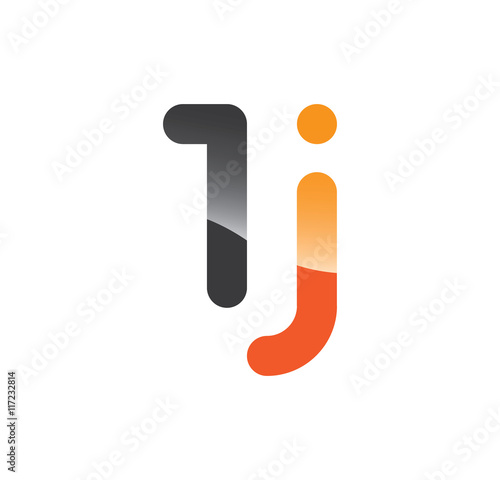 1j initial grey and orange with shine