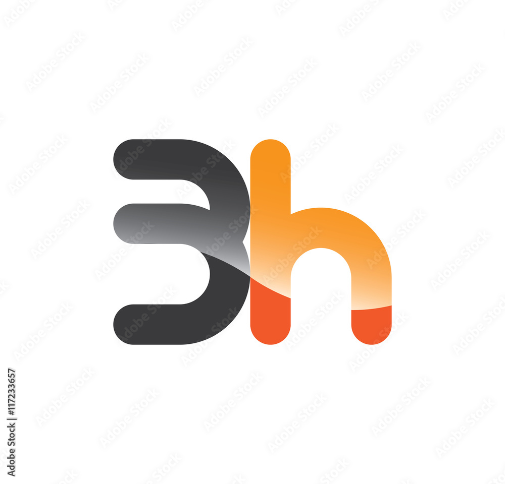 3h initial grey and orange with shine 3h initial grey and orange with shine