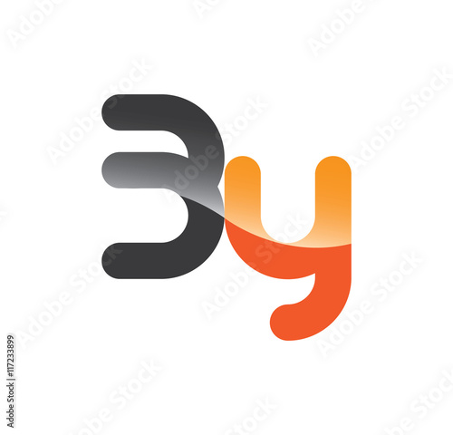 3y initial grey and orange with shine