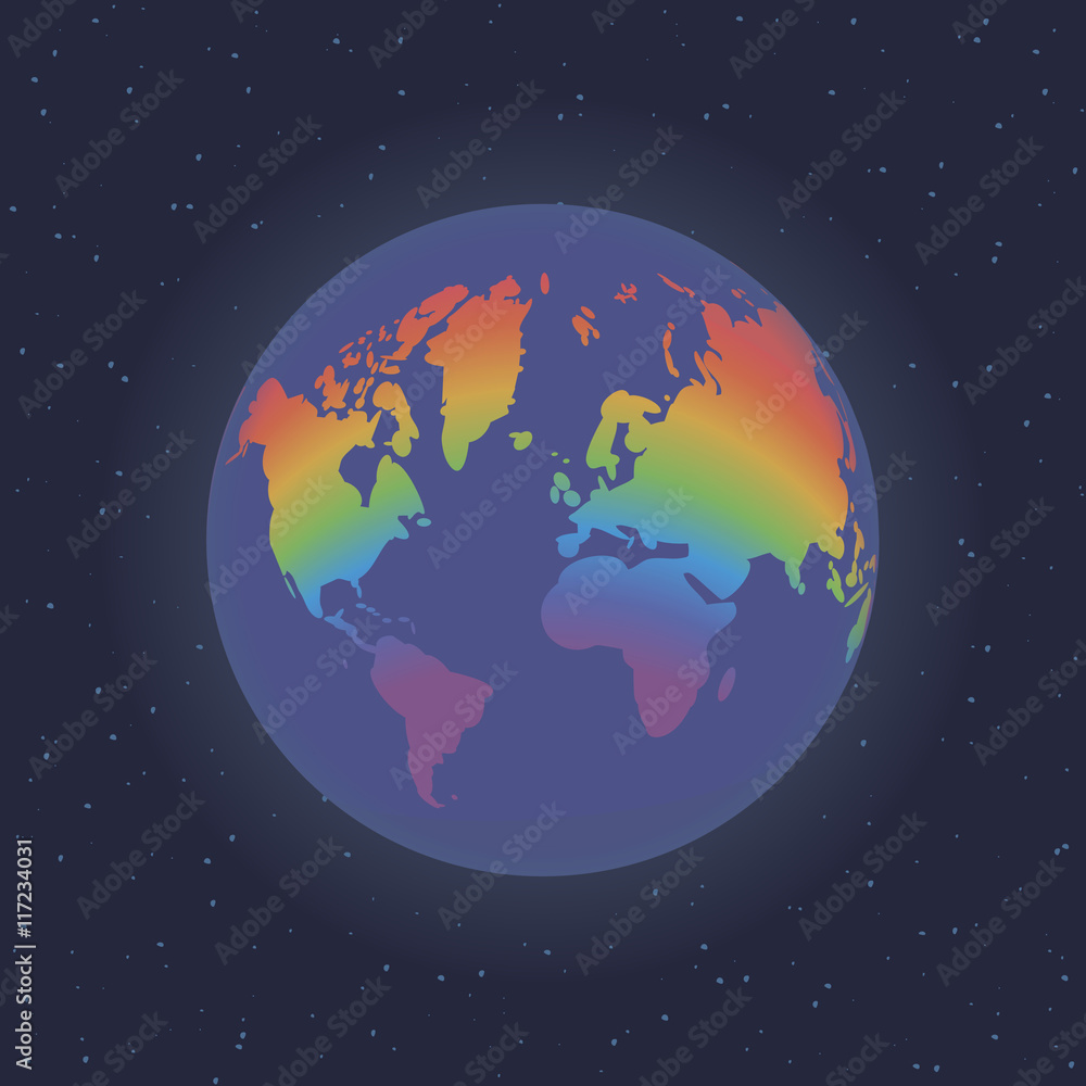 Obraz premium Earth in space.