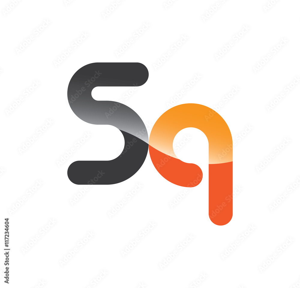 5q initial grey and orange with shine 5q initial grey and orange with shine
