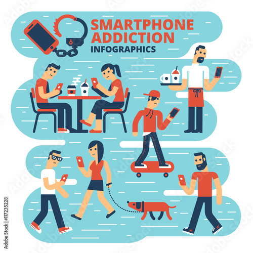 Smartphone Addiction Infographics