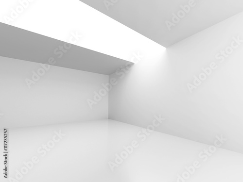 White Architecture Construction Modern Interior Background