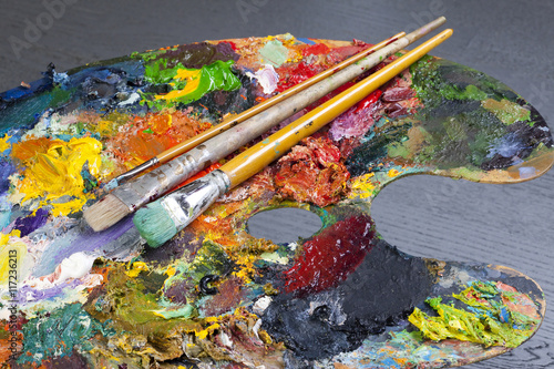 an artist's palette