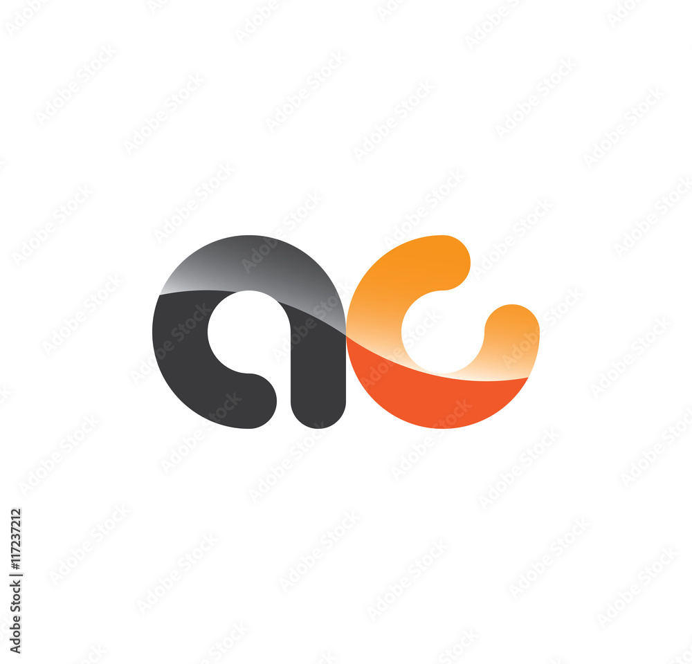 ac initial grey and orange with shine ac initial grey and orange with shine