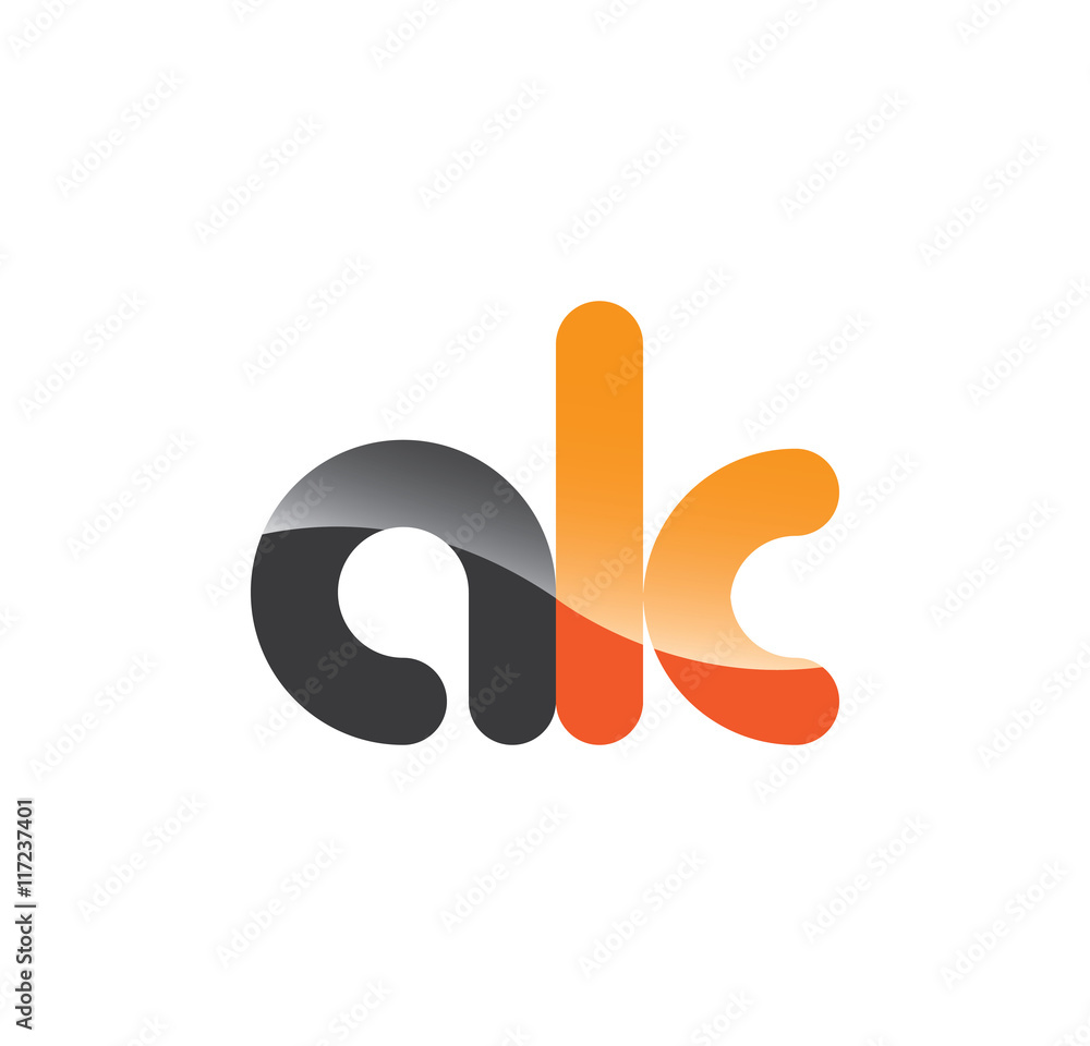 ak initial grey and orange with shine ak initial grey and orange with shine