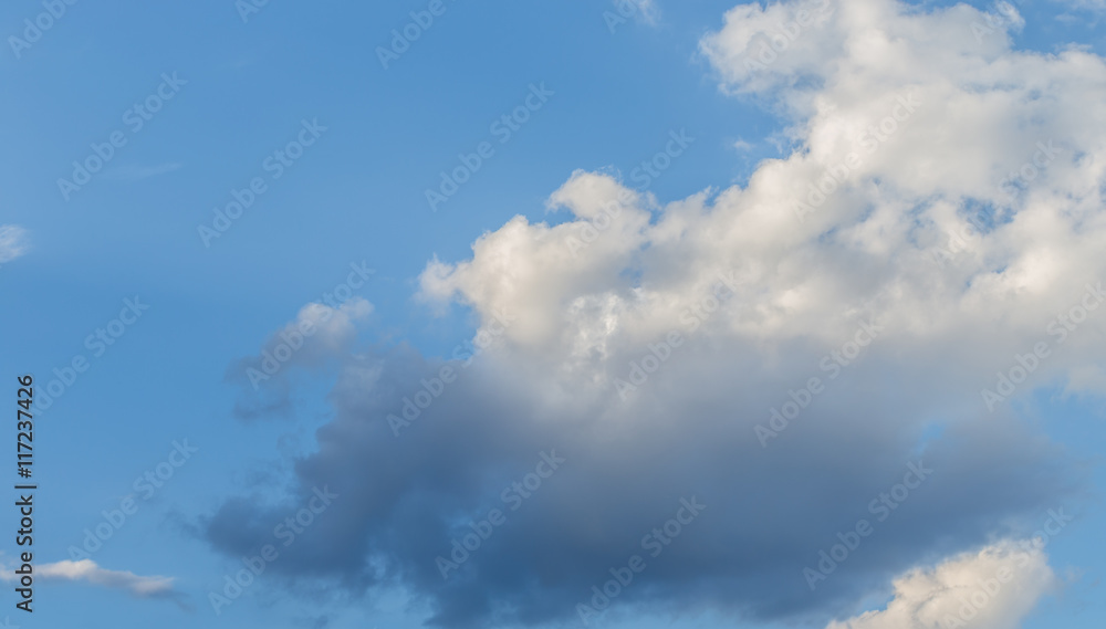 Fototapeta premium Dark clouds before thunderstorm and rain