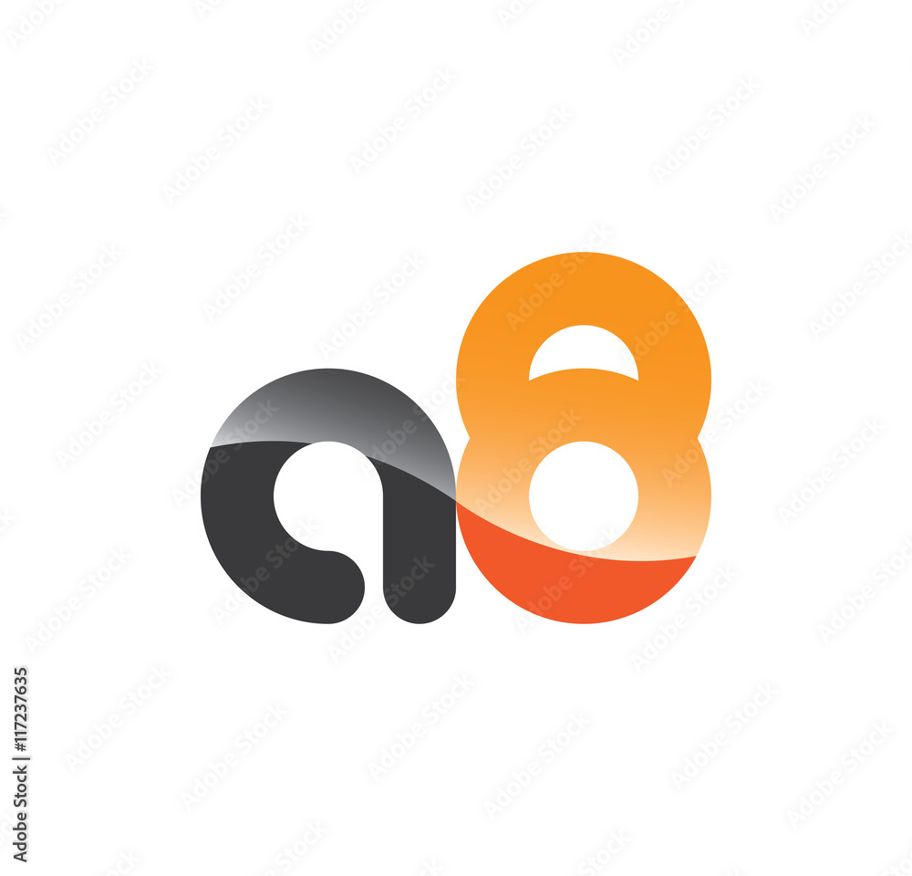 a8 initial grey and orange with shine a8 initial grey and orange with shine