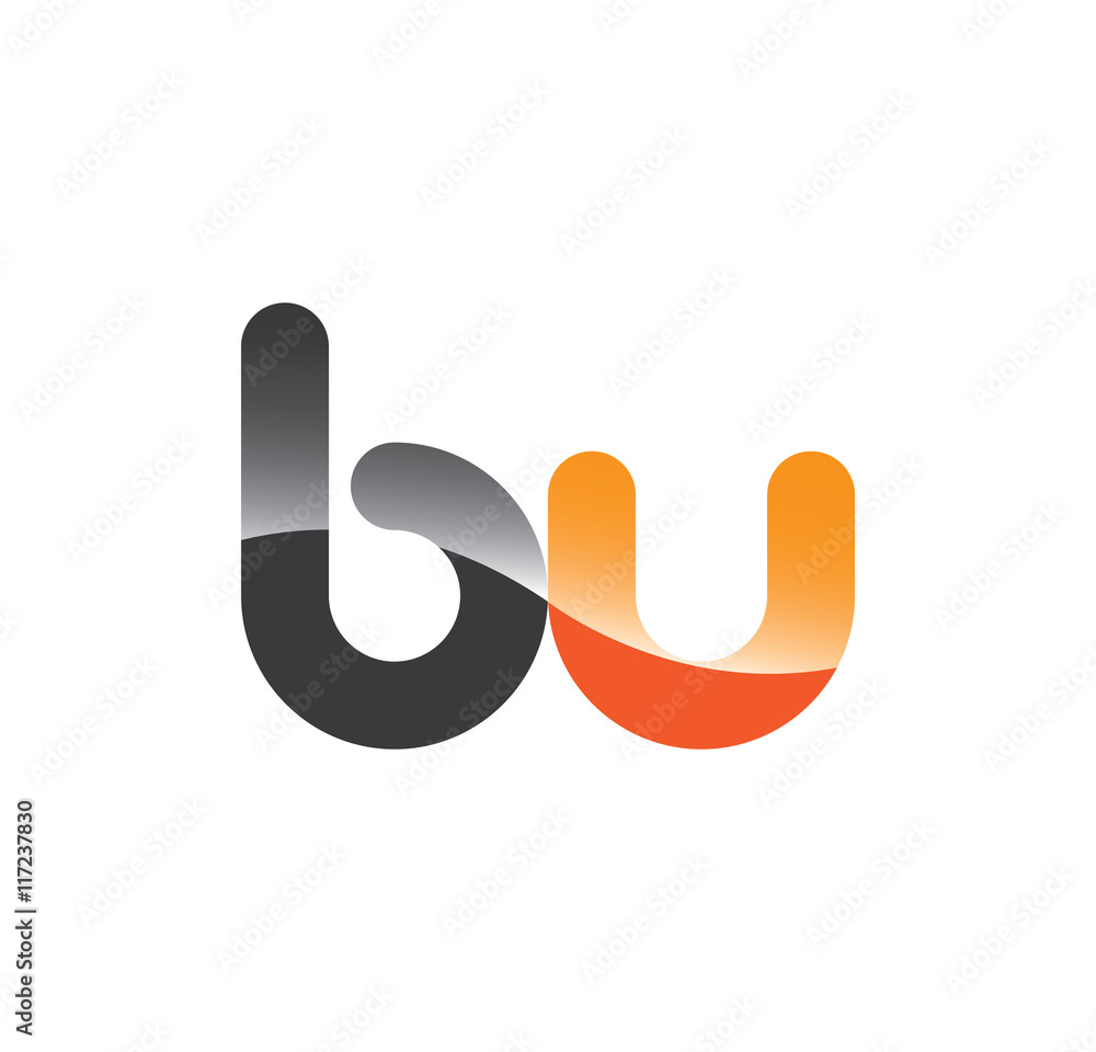 bu initial grey and orange with shine bu initial grey and orange with shine