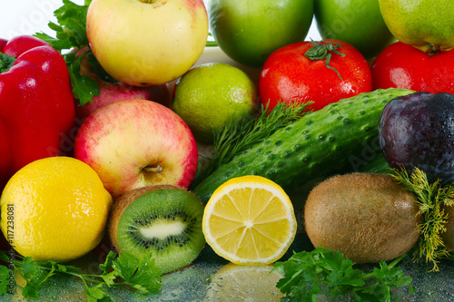 Assorted fruits and vegetables