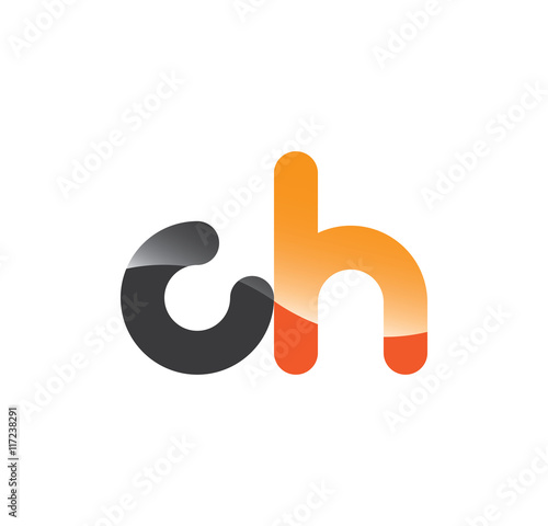 ch initial grey and orange with shine