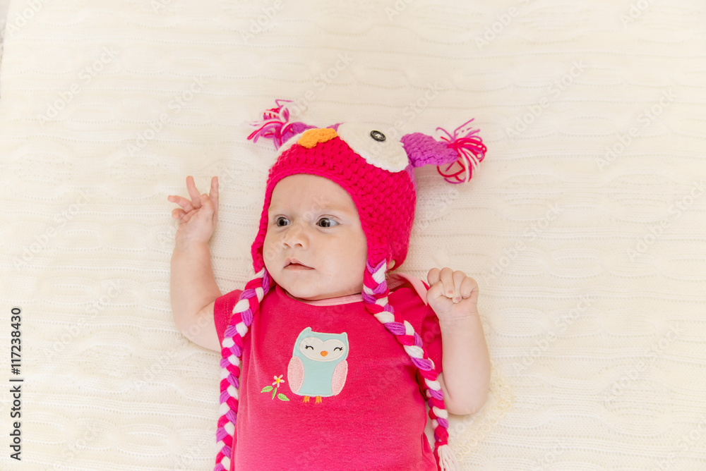 Newborn baby looks surprised Newborn baby looks surprised