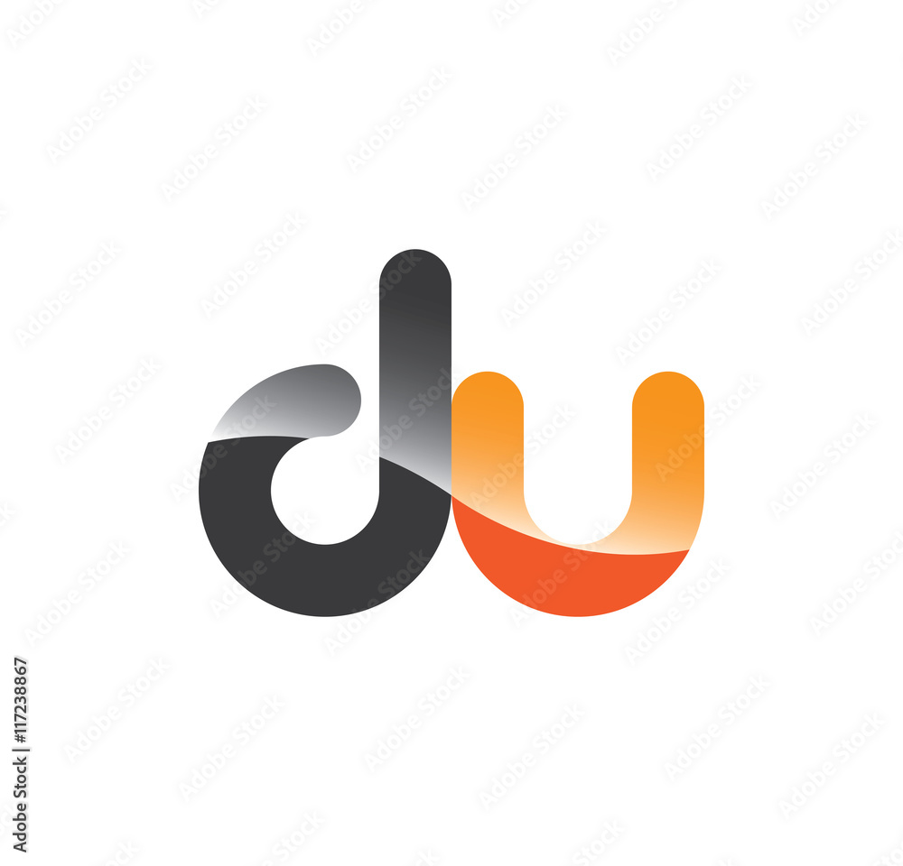 du initial grey and orange with shine du initial grey and orange with shine