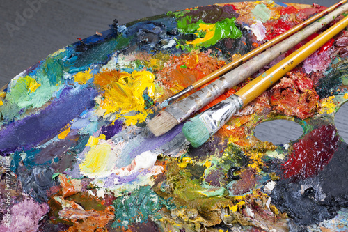 an artist's palette