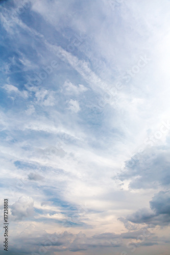 Fototapeta Naklejka Na Ścianę i Meble -  blue sky covered with white clouds