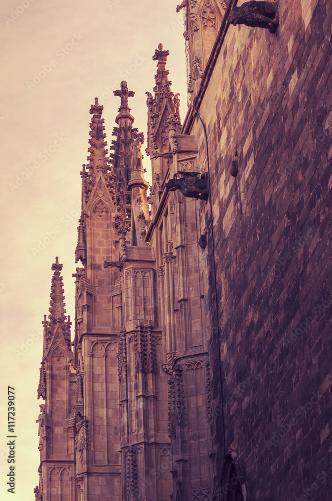Barcelona Cathedral crosses