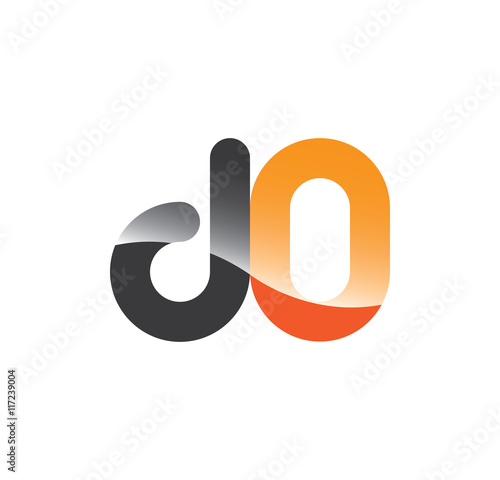 d0 initial grey and orange with shine
