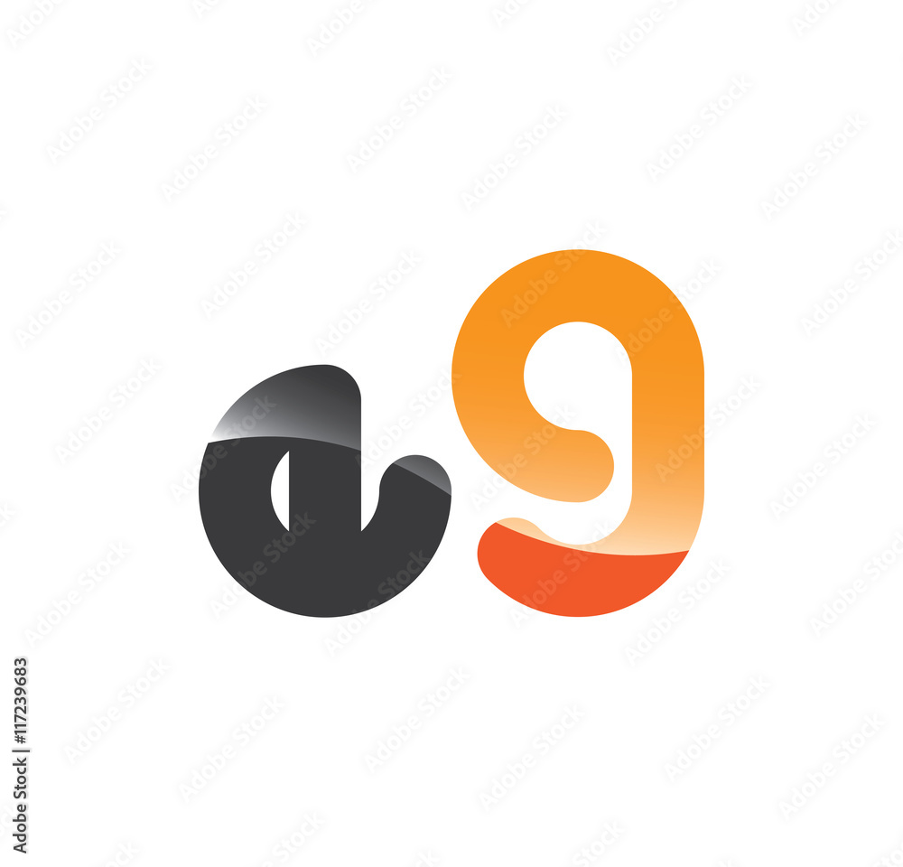 e9 initial grey and orange with shine e9 initial grey and orange with shine