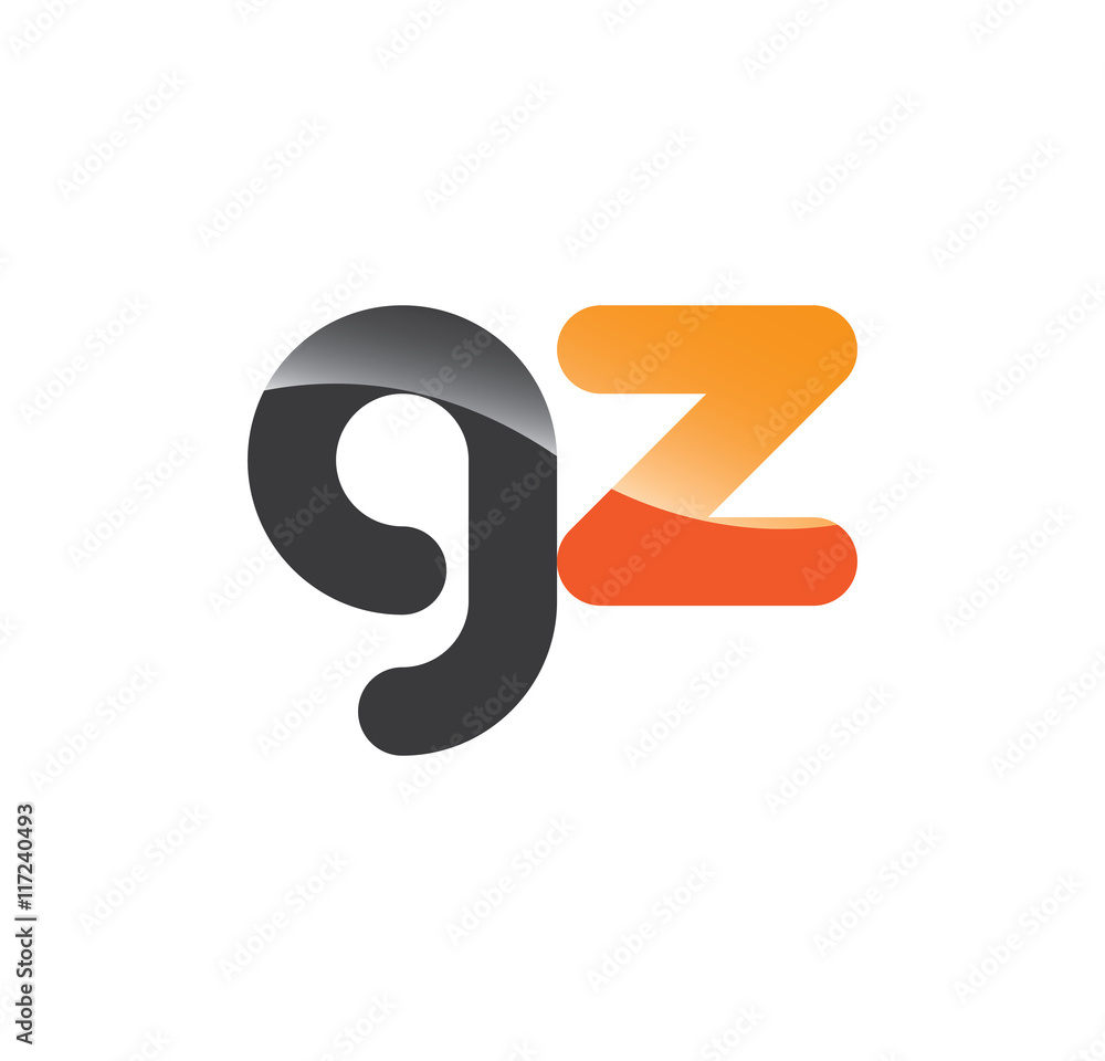 gz initial grey and orange with shine gz initial grey and orange with shine