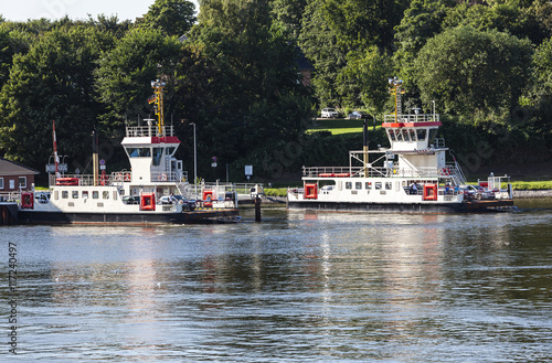 Nord-Ostsee-Kanal bei Rendsburg, Fähre Nobiskrug in Schacht-Audorf
 photo