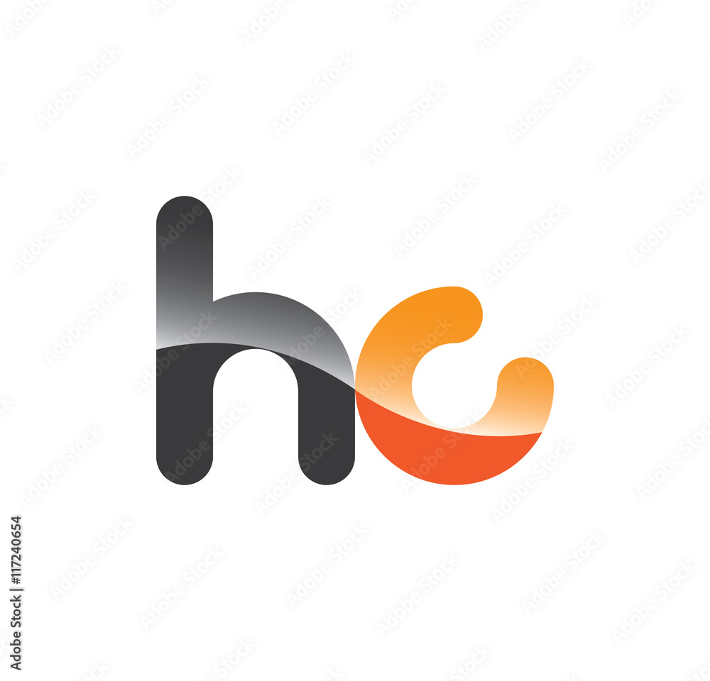 hc initial grey and orange with shine hc initial grey and orange with shine