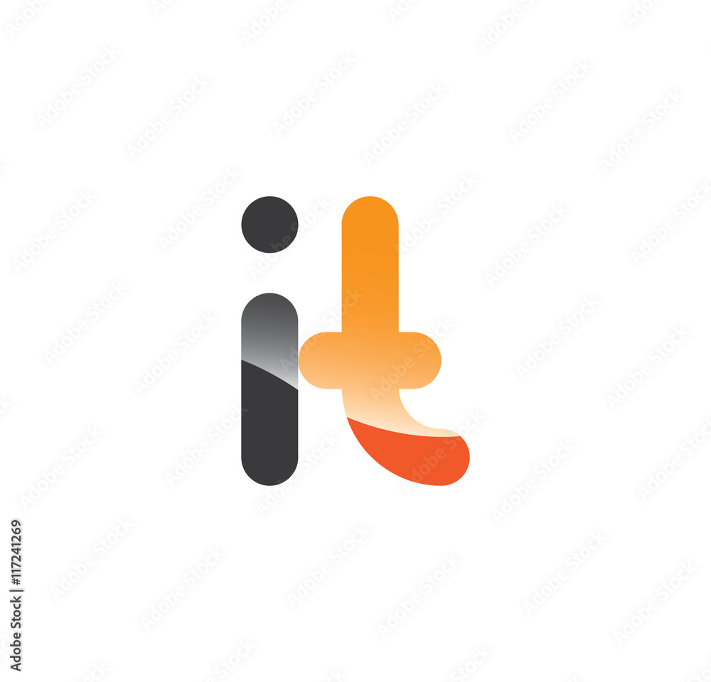 it initial grey and orange with shine it initial grey and orange with shine