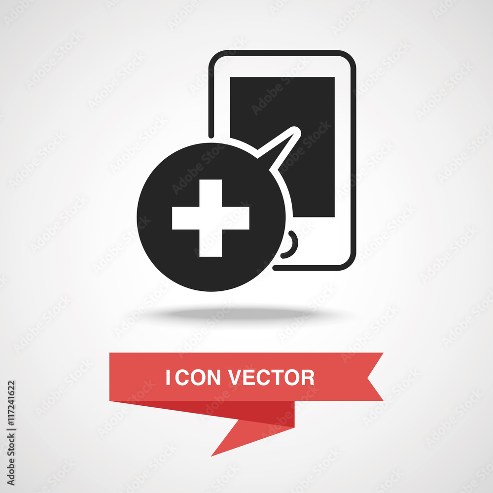 Fototapeta premium emergency call icon