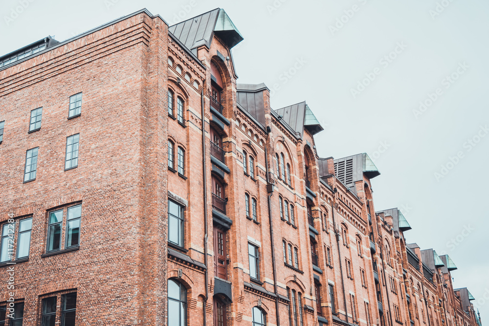 Exterior of the red brick warehouse, Speicherstadt