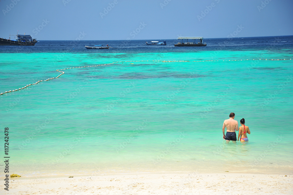 Love Couple on the Beach