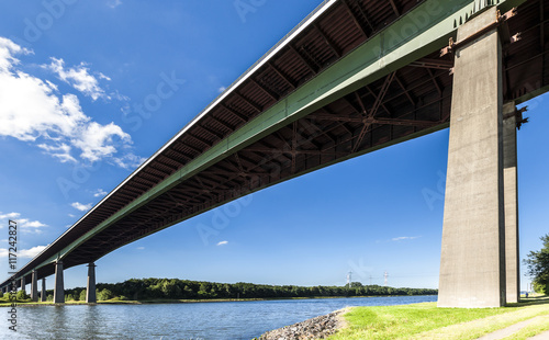 Rader Hochbrücke über den Nord-Ostsee-Kanal bei Rendsburg 