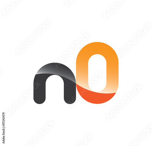 n0 initial grey and orange with shine