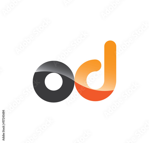 od initial grey and orange with shine