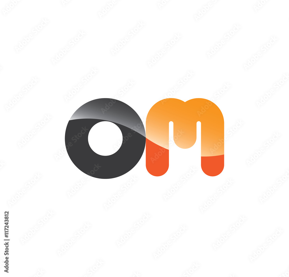 om initial grey and orange with shine om initial grey and orange with shine