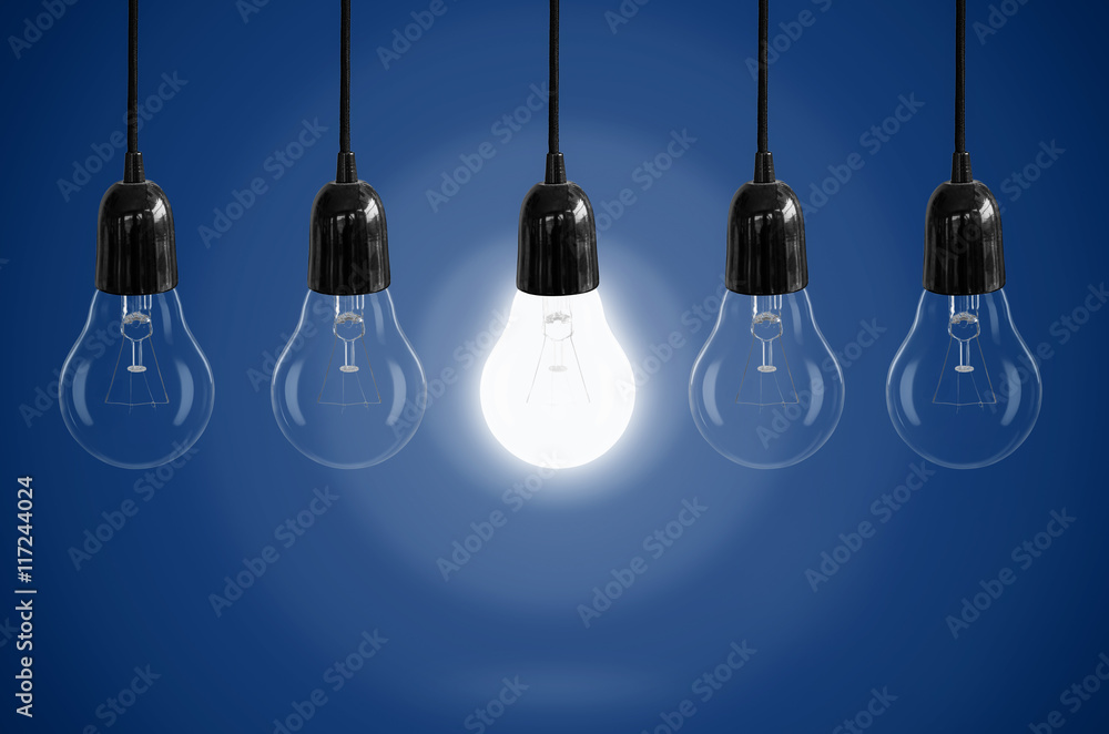 Idea concept with light bulb. Idea concept with light bulb.