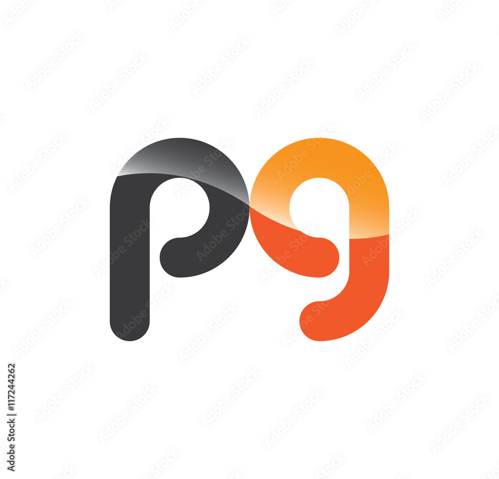 pg initial grey and orange with shine pg initial grey and orange with shine