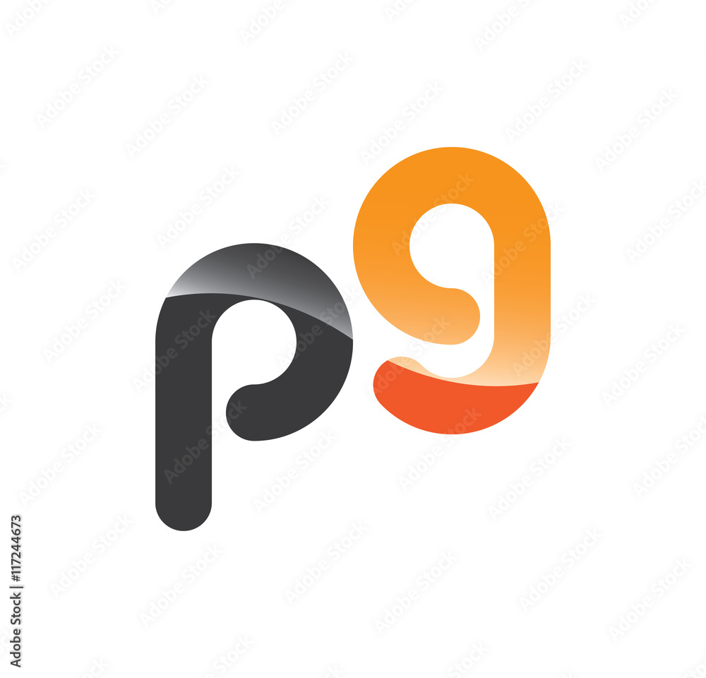 p9 initial grey and orange with shine p9 initial grey and orange with shine