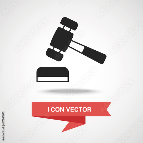 financial hammer icon