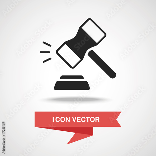 financial hammer icon