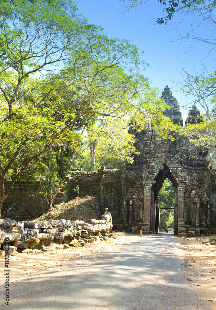 north gate Angkor Thom, Siem Reap, Cambodia north gate Angkor Thom, Siem Reap, Cambodia