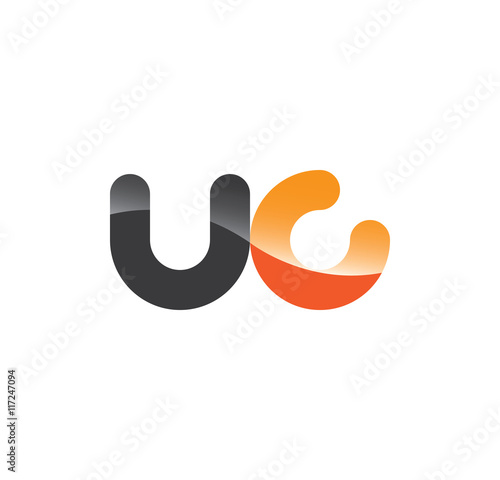 uc initial grey and orange with shine