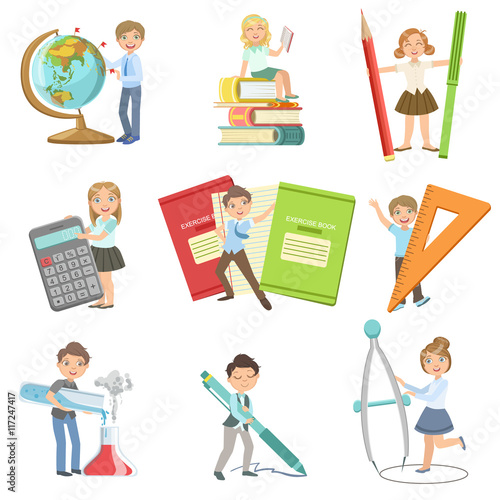 Kids With Giant School Attributes