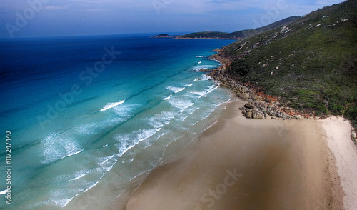Foto Squeaky Beach aerial view, Wilsons Promontory