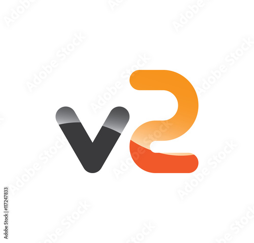 v2 initial grey and orange with shine