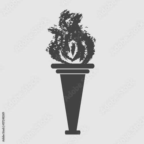 Torch Icon and vector.