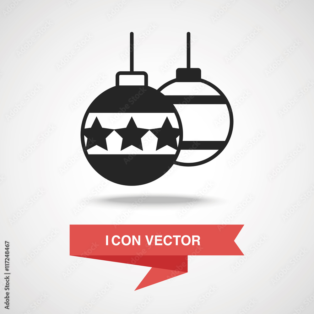 Fototapeta premium Christmas hanging icon