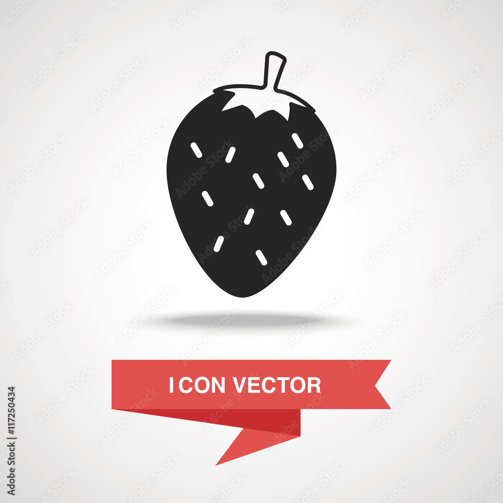 Fototapeta premium fruits strawberry icon