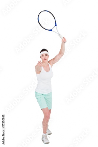 Female athlete playing tennis © WavebreakmediaMicro