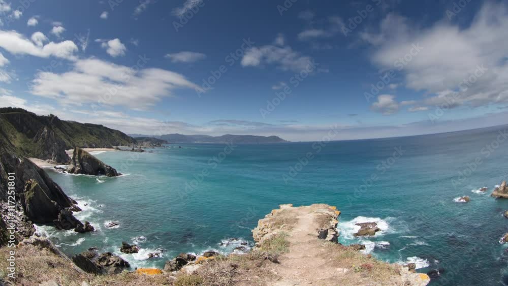 stunning view of the sea from clifftops stunning view of the sea from clifftops