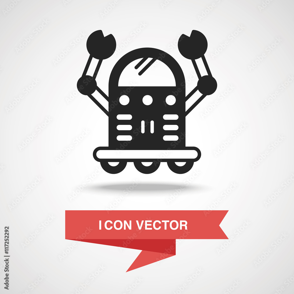 Space machine robot icon Space machine robot icon