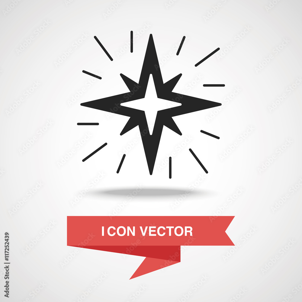 Obraz premium Space star icon